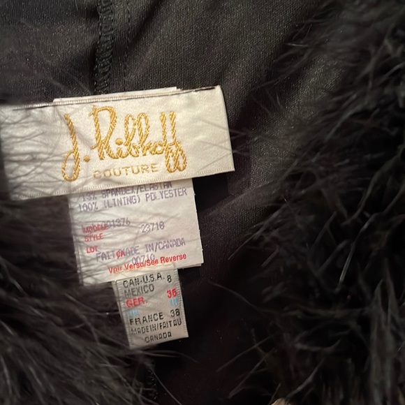 J. Ribkoff lace top with fur - Picture 3 of 3